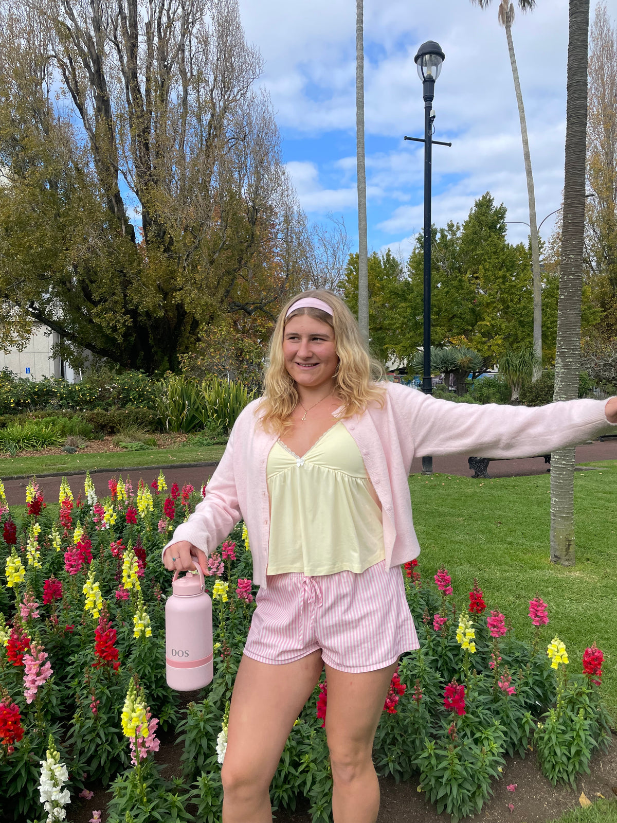 Pastel Pink DOS Water Bottle
