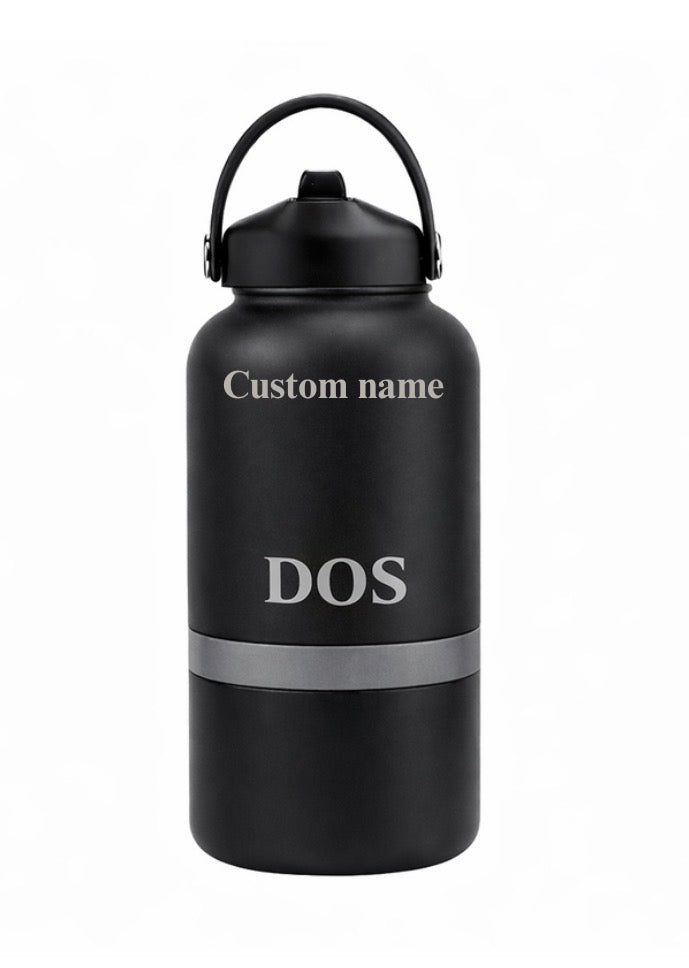 DOS. CUSTOM ENGRAVED WATER BOTTLES