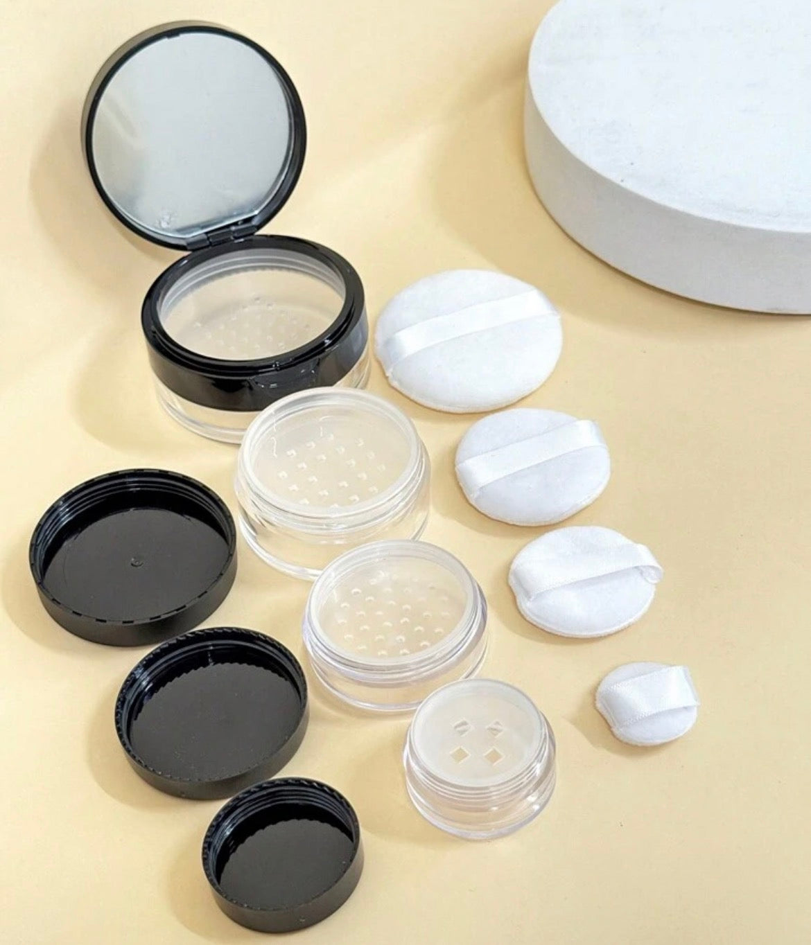 Mini Refillable Powder Containers full set