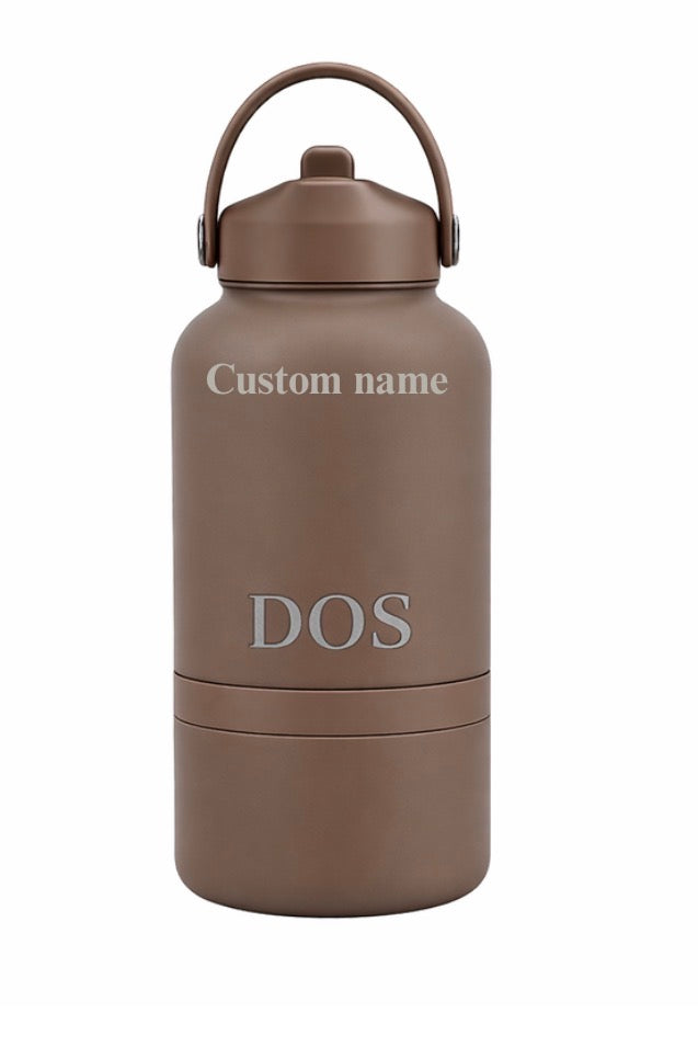 DOS. CUSTOM ENGRAVED WATER BOTTLES
