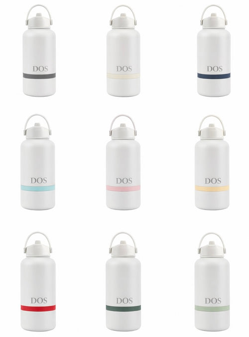 Swappable colour bands for DOS water bottles