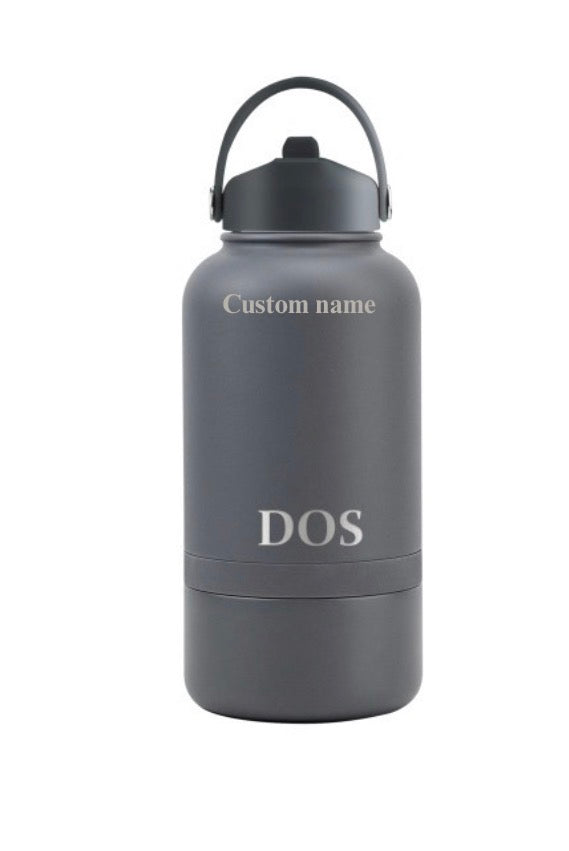 DOS. CUSTOM ENGRAVED WATER BOTTLES