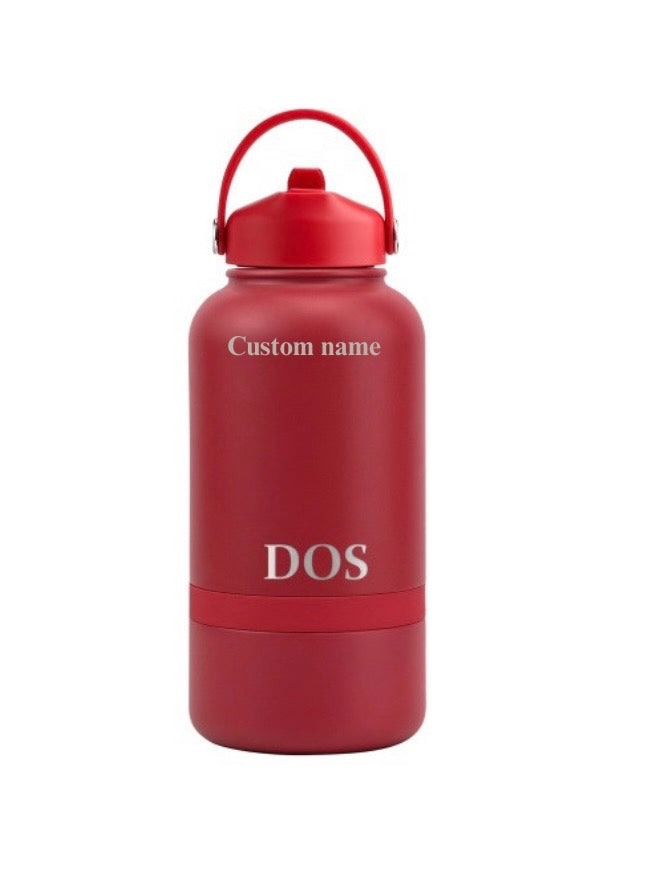 DOS. CUSTOM ENGRAVED WATER BOTTLES