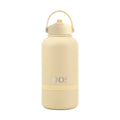 Pastel yellow DOS 1L water bottle with hidden storage base