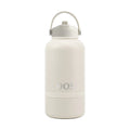White DOS 1L water bottle with hidden storage base